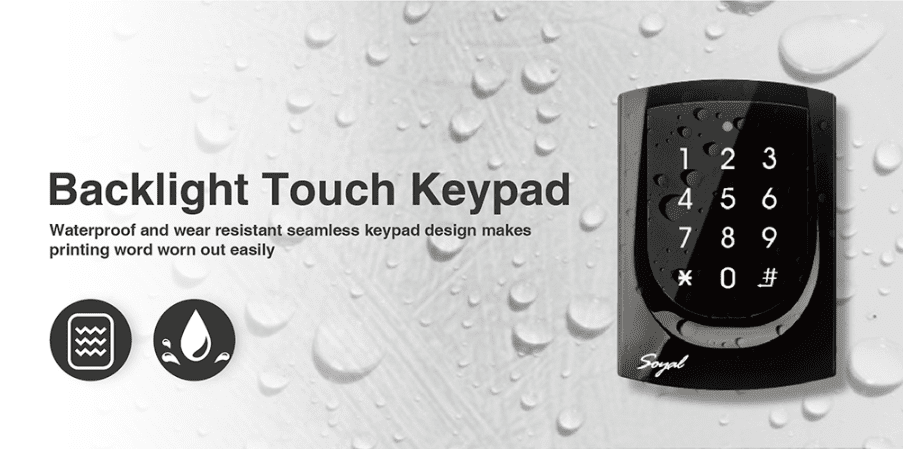 Backlight Touch Keypad - Soyal Access Reader AR-725-K