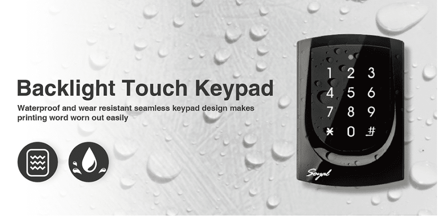 Backlight Touch keypad - Soyal Access Controller AR-725-E