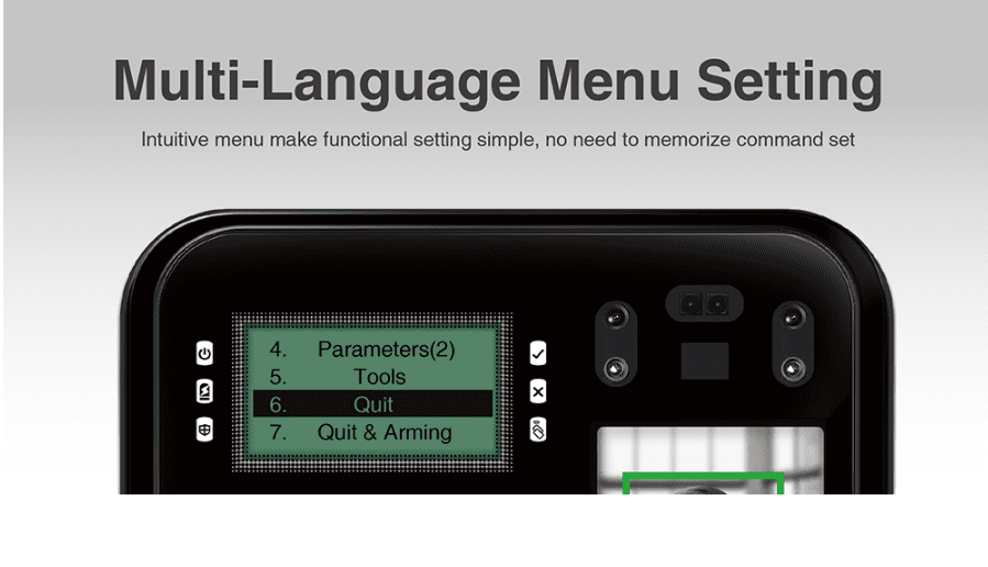 Multi-language menu setting - Soyal AR-837EA