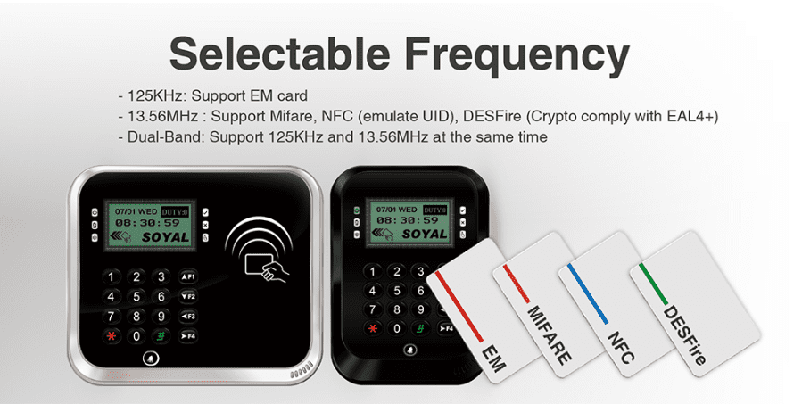 Selectable Frequency - Soyal AR-837-ESRA