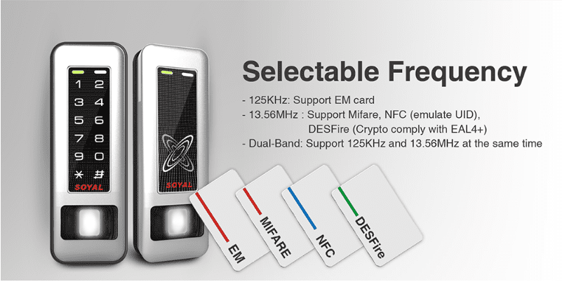 Selectable Frequency - Soyal Biometric Access Controller AR-331-EF3DO