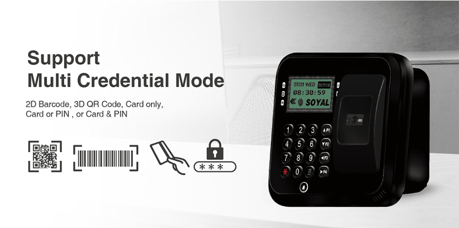 Support Multi Credential Mode - Soyal Code Controller AR-837-EL