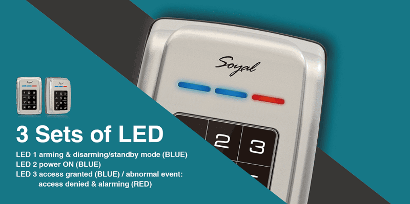 3 Sets of LED - Soyal Access Control - AR-321-H