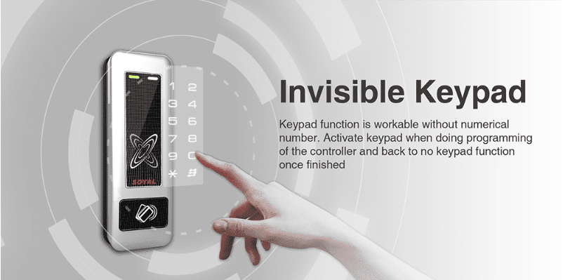Invisible Keypad - Soyal Access Control AR-331-E