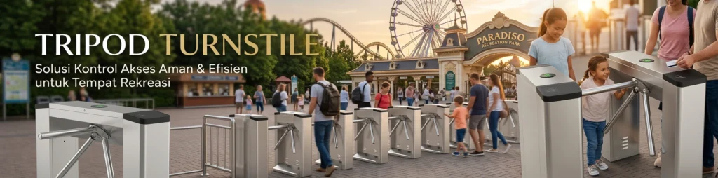 Web banner tripod turnstile